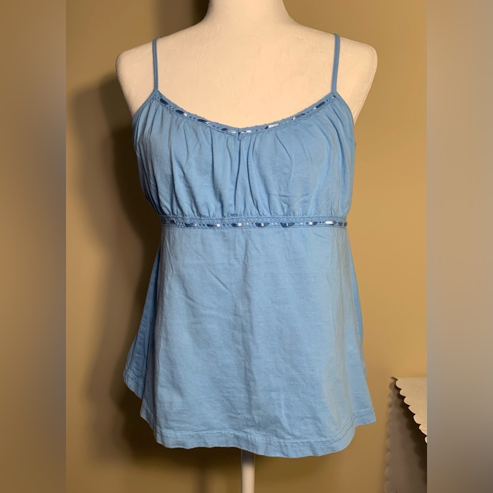 🛍🛍 BOGO!!! 🛍🛍 EUC Top: Maternity Tank, Ruched Bust, Decorative Ribbon